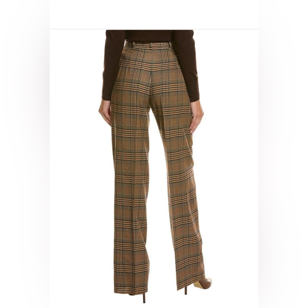 MaxMara Tan Plaid Women's Trousers